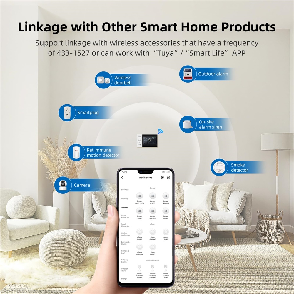 2.4G WIFI Smart GSM Alarm Syst - đánh giá và giá Smart Home Wiser