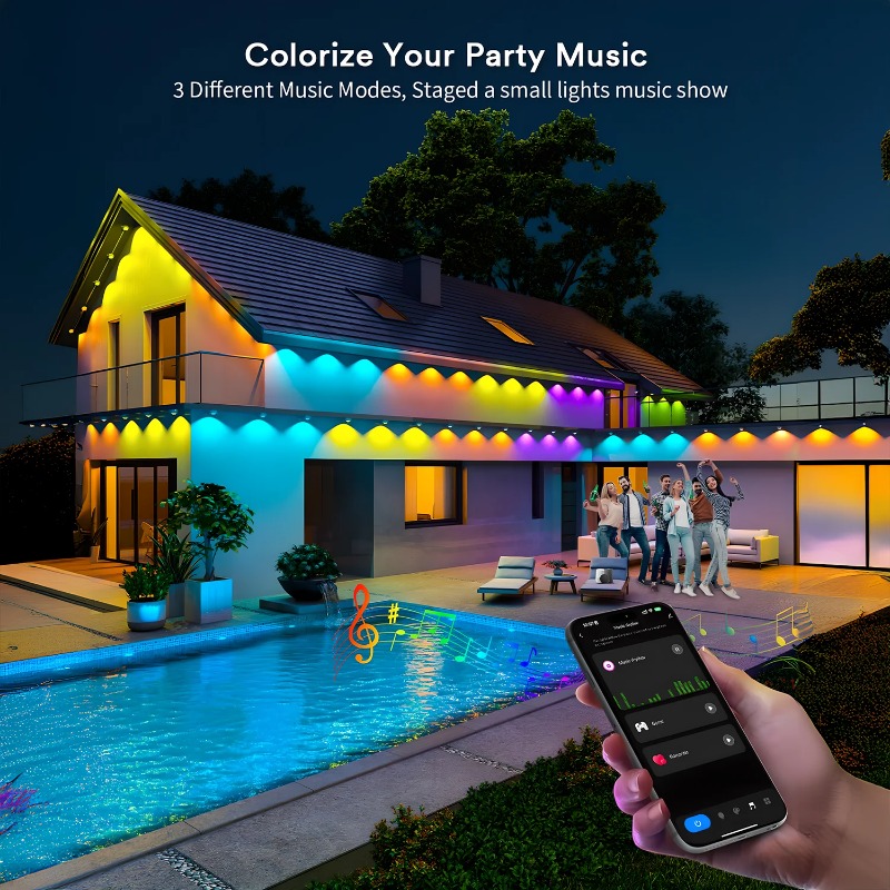 150FT 90LED Smart RGBIC Perman - đánh giá và giá Smart Home Yellow