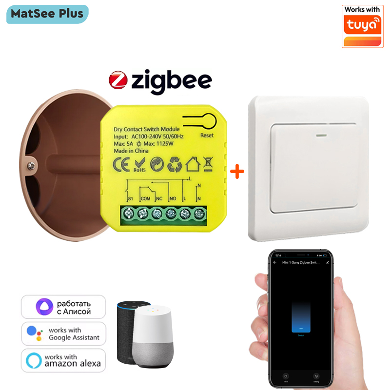 Smart ZigBee Dry Contact Switc - đánh giá và giá Smart Home Plus