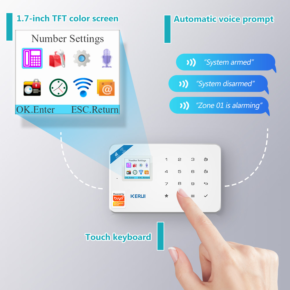 KERUI W181 Alarm System Secutr - đánh giá và giá Smart Home Video