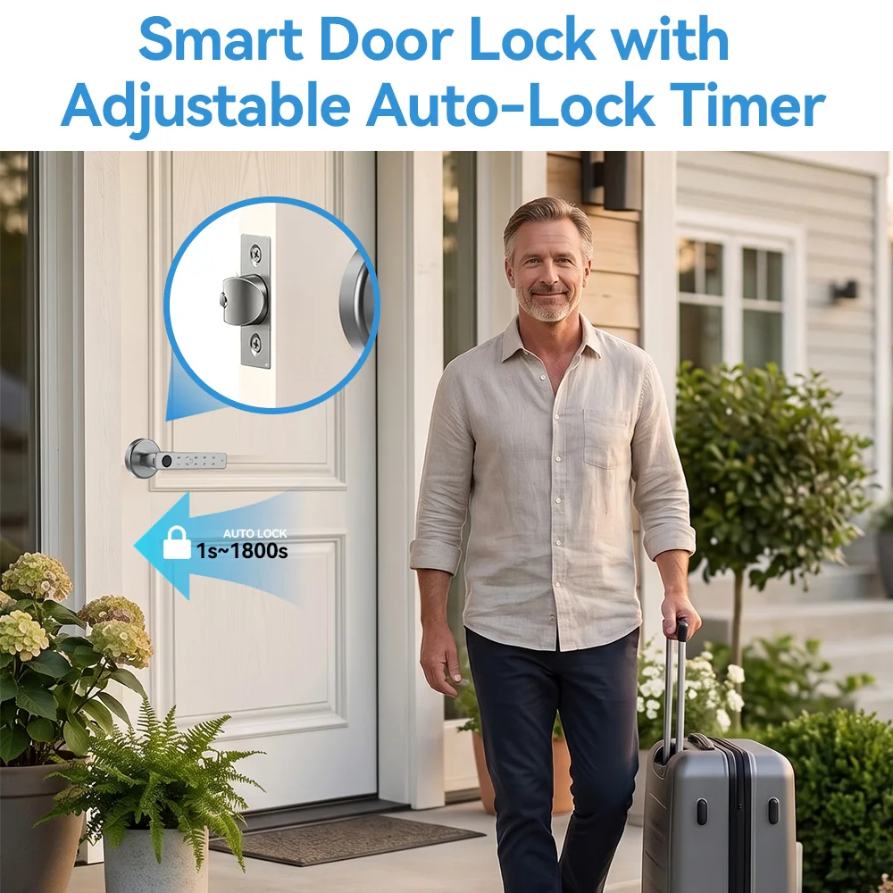 YFK Tuya Smart Door Lock Handl - đánh giá và giá Smart Home Door Lock