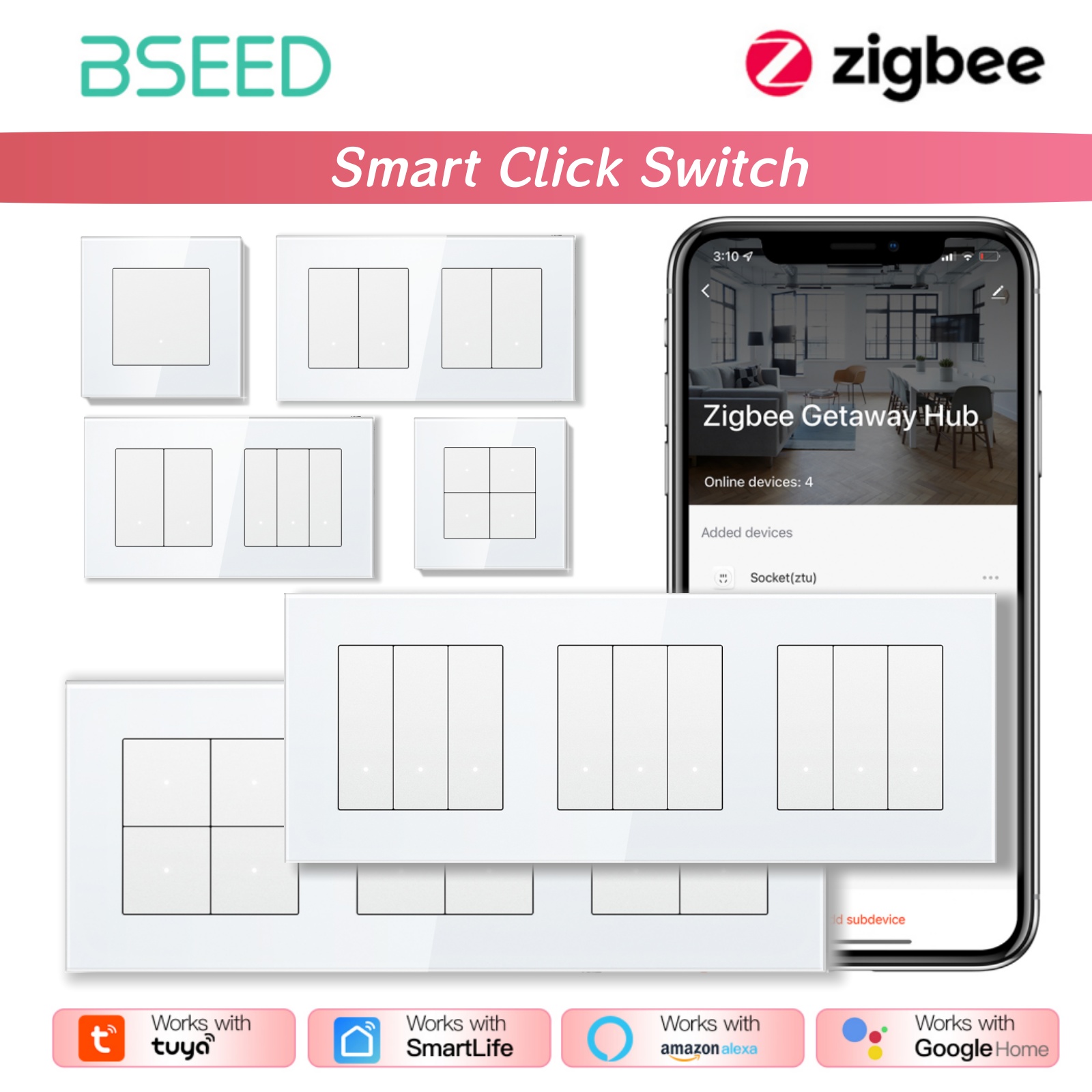 BSEED ZigBee Click Switches Se - đánh giá và giá Smart Home Yellow