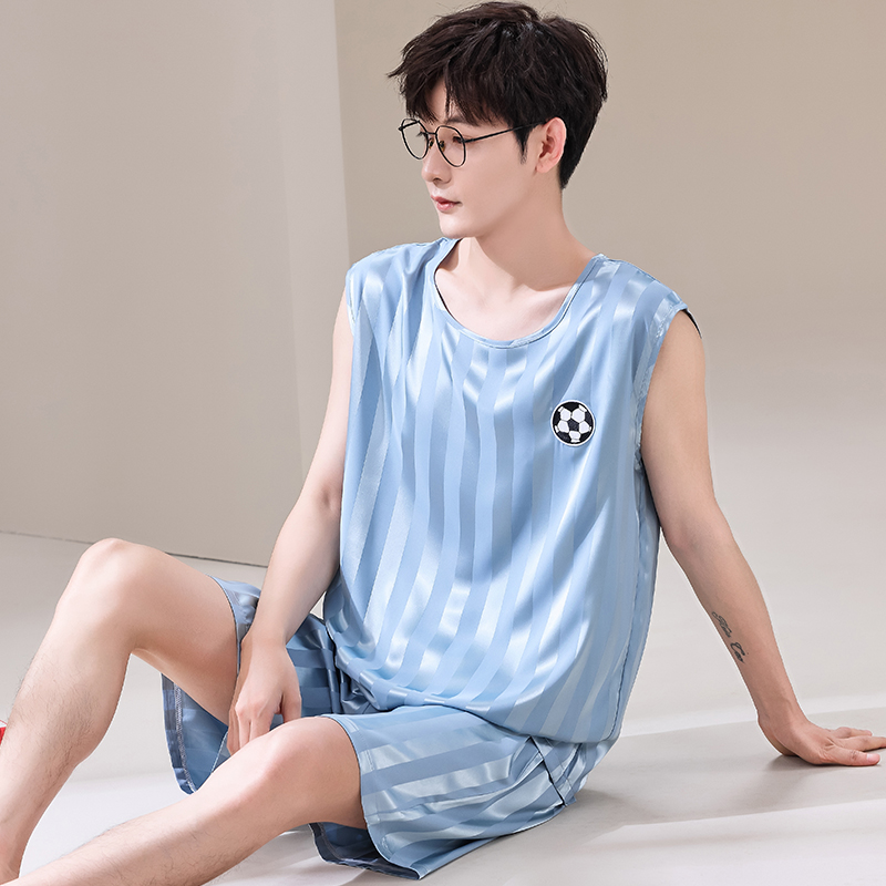 Summer Men Pyjamas Ice Silk Pa - đánh giá và giá Smart Home Plus