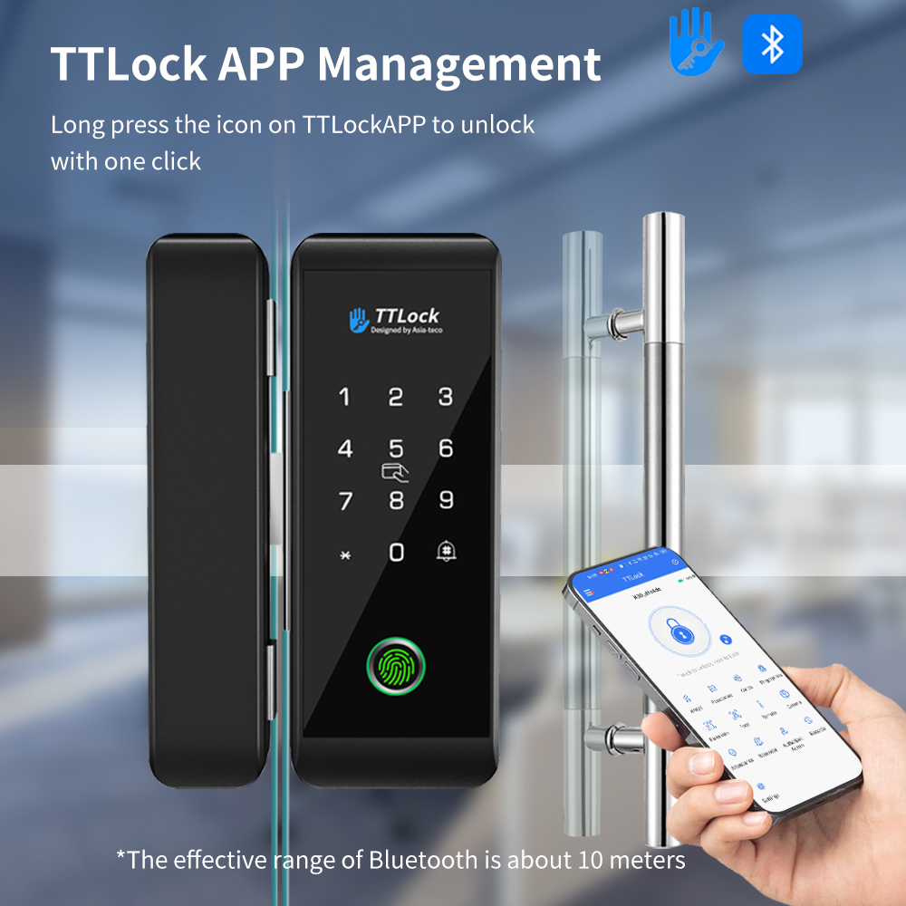 TTLOCK Smart Glass Lock Finger - đánh giá và giá Smart Home Door Lock