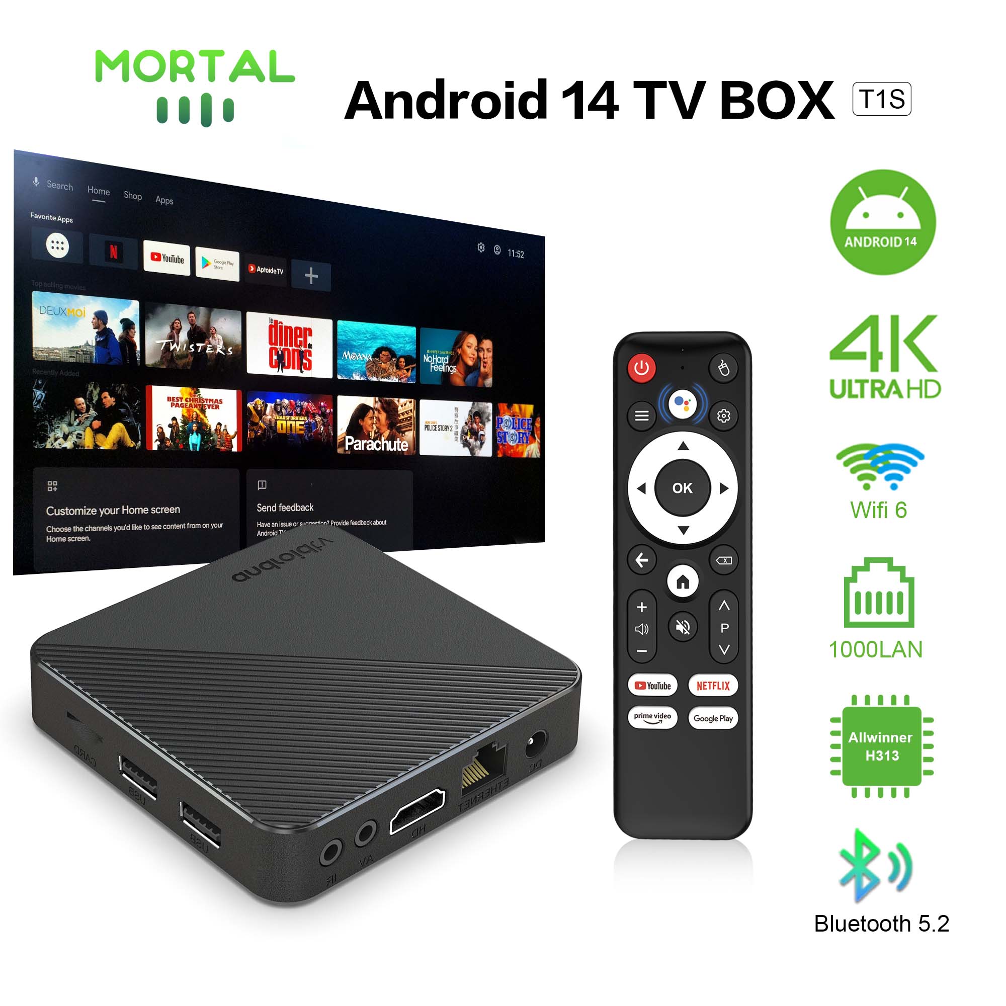 Android14 TV Box Smart Home Th - đánh giá và giá Smart Home Plus