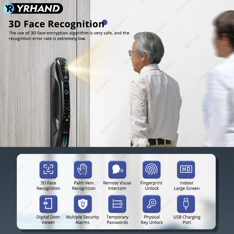 Smart Lock 3D Face Recognition - đánh giá và giá Smart Home Door Lock